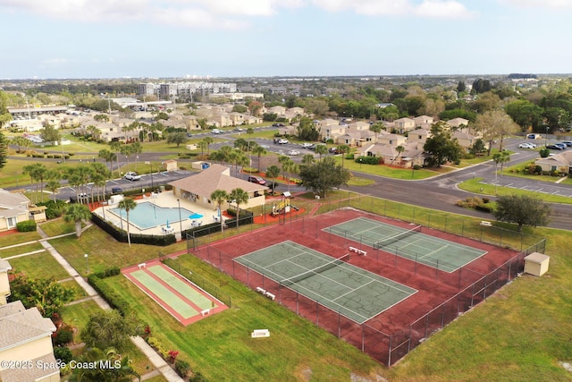 birds eye view of property