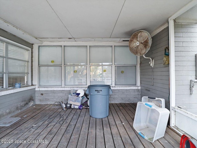 view of sunroom