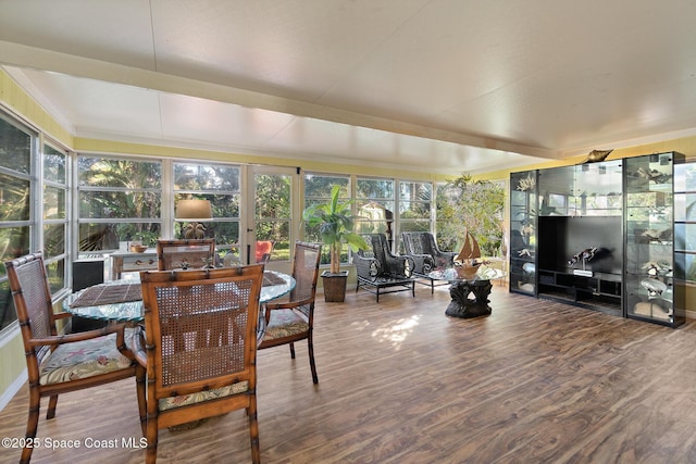 view of sunroom / solarium