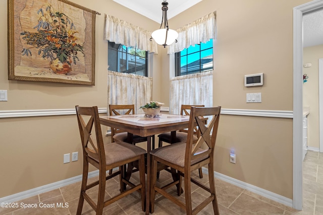 view of dining space