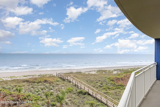 water view featuring a view of the beach