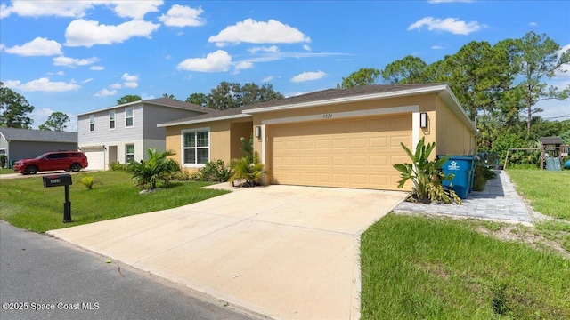 view of front of house with a front yard