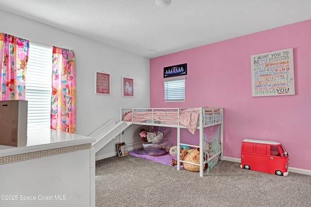 bedroom featuring carpet flooring