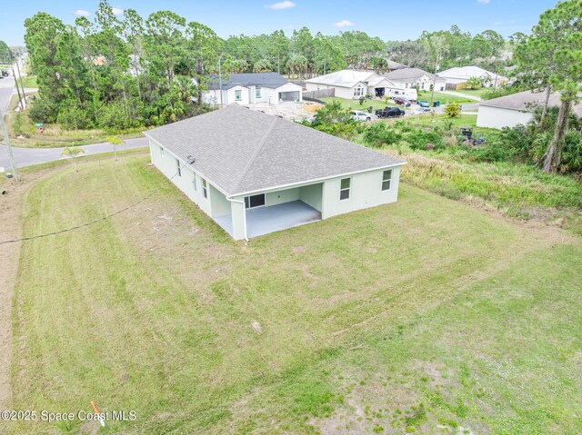 bird's eye view featuring a residential view