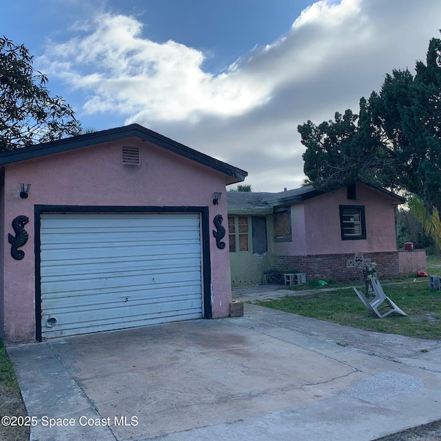 ranch-style house with a garage