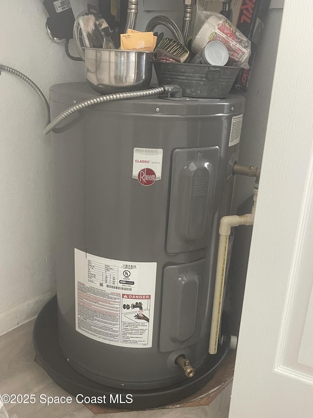 utilities featuring electric water heater