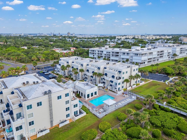 8600 Ridgewood Ave Unit 1308, Cape Canaveral, FL 32920 - bird's eye view of a pool area