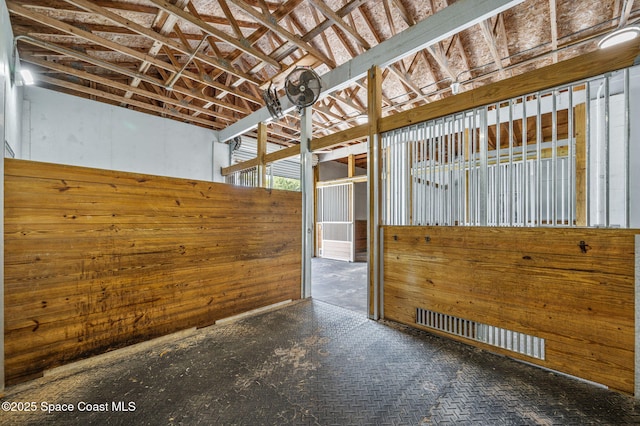 view of horse barn