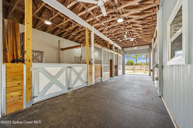 view of horse barn