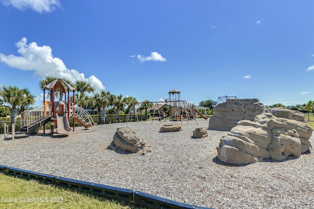 view of jungle gym