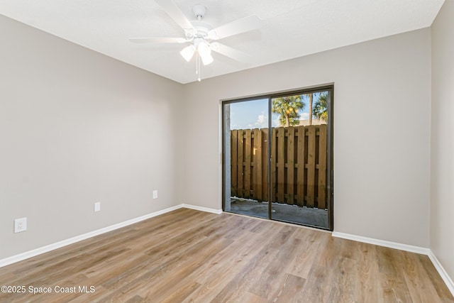 2145 Golf Isle Dr Unit 1212, Melbourne, FL 32935 - spare room with ceiling fan and light hardwood / wood-style flooring