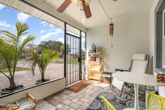 230 Andros Dr, Merritt Island, FL 32952 - sunroom / solarium with ceiling fan