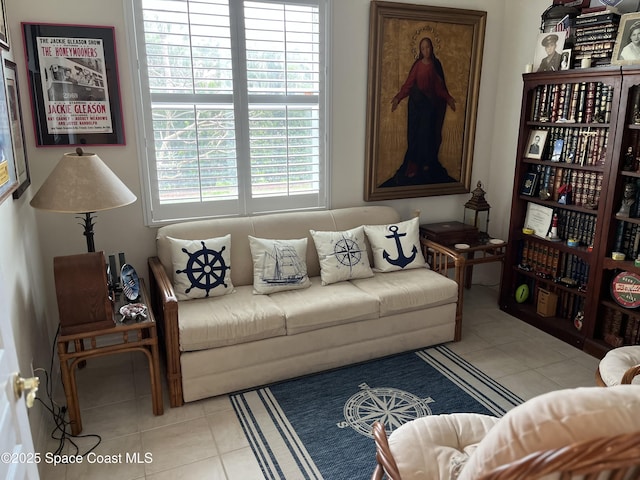 184 Tramore Pl, Melbourne Beach, FL 32951 - living area with light tile patterned flooring