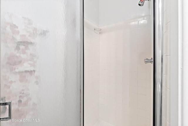 full bathroom featuring a shower stall