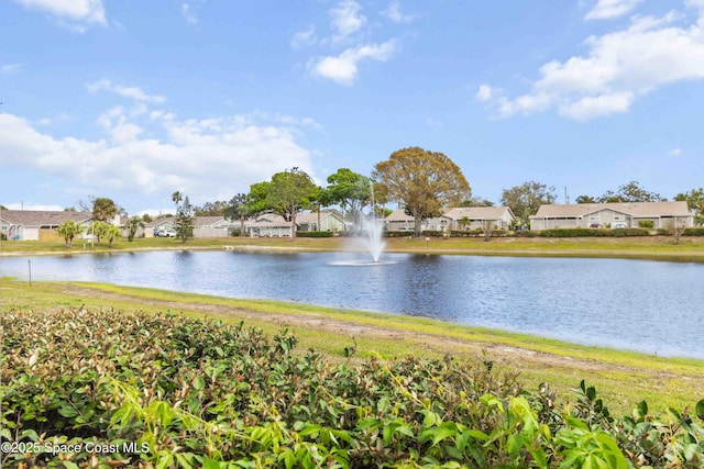 water view featuring a residential view