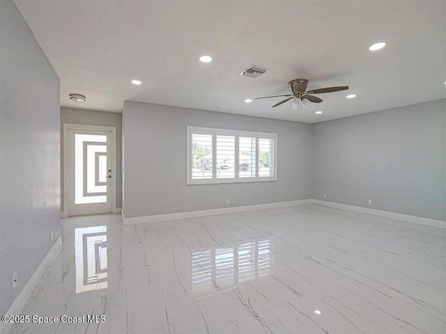 8075 134th St, Sebastian, FL 32958 - empty room featuring ceiling fan