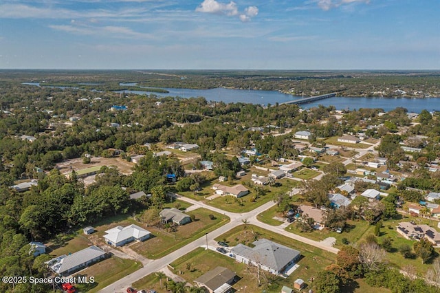8075 134th St, Sebastian, FL 32958 - drone / aerial view with a water view
