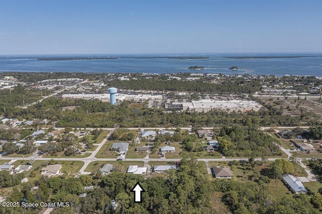 8075 134th St, Sebastian, FL 32958 - birds eye view of property with a water view