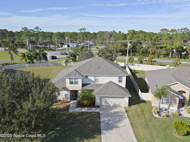 birds eye view of property