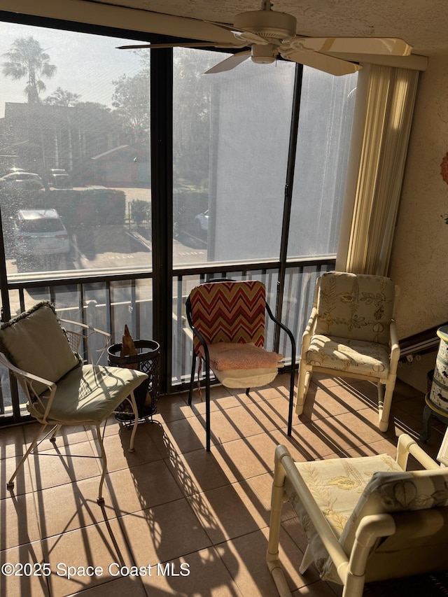 view of sunroom / solarium