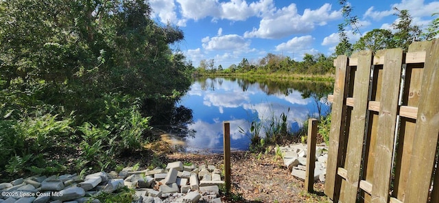 view of water feature