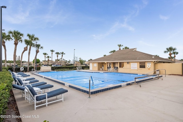 view of pool with a patio area