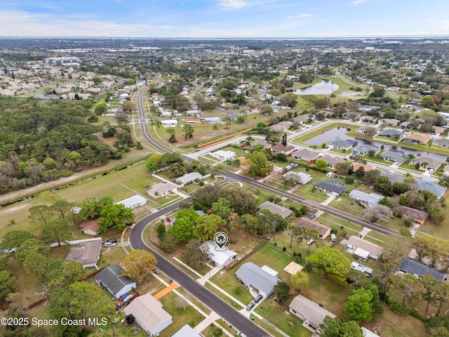 bird's eye view featuring a residential view