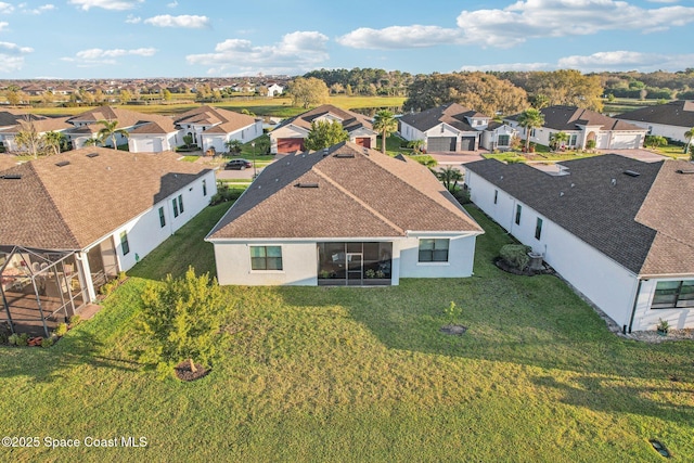 bird's eye view featuring a residential view