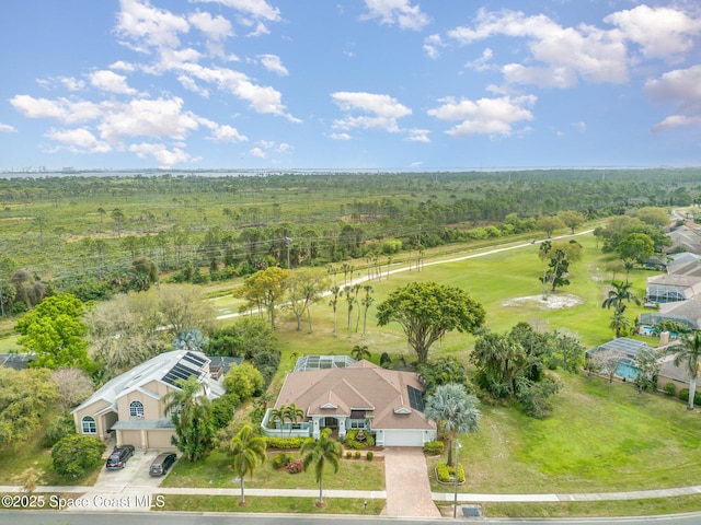 bird's eye view featuring a rural view