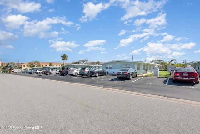 view of uncovered parking lot