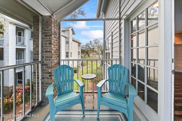 view of balcony