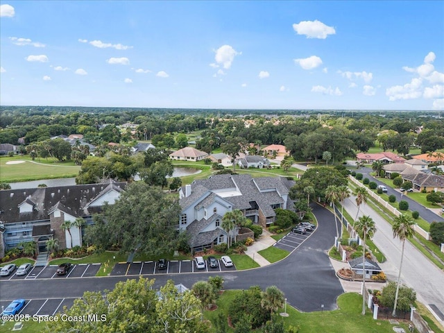 aerial view featuring a residential view