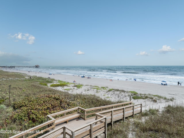 water view with a beach view