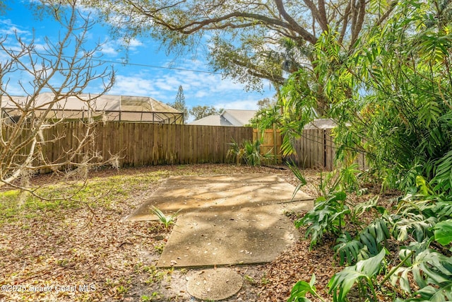 view of yard featuring a patio area