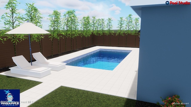122 Poinsetta St, Indialantic, FL 32903 - view of swimming pool with a fenced backyard