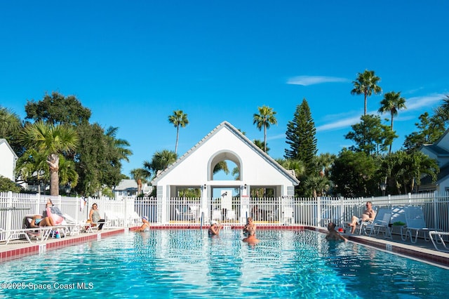 pool with fence