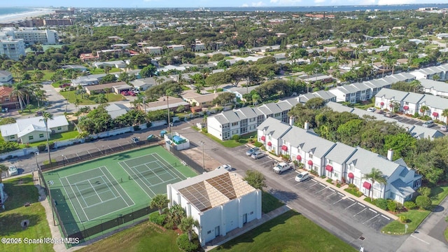 drone / aerial view with a residential view