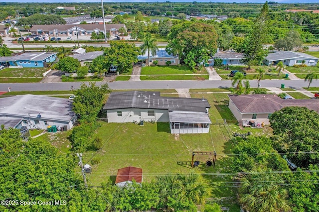 bird's eye view featuring a residential view