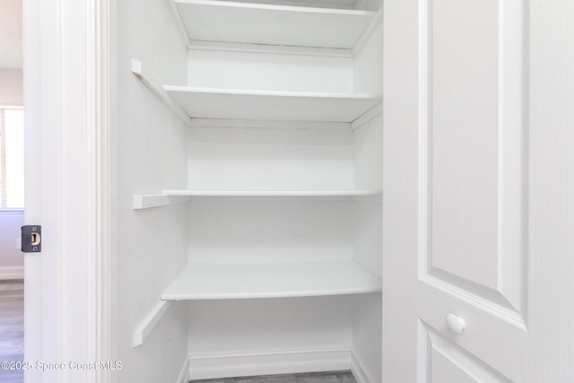 view of closet