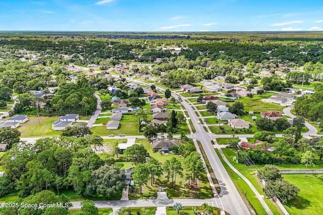 bird's eye view with a residential view