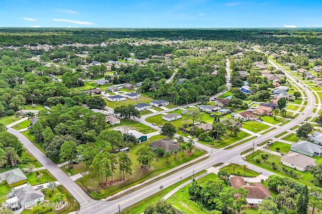 aerial view featuring a residential view