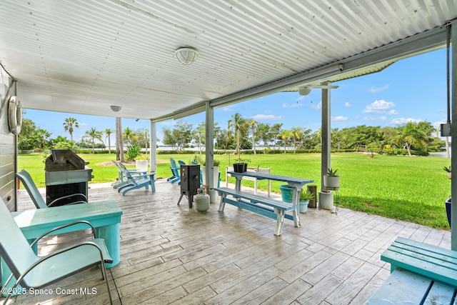 view of patio / terrace featuring a deck
