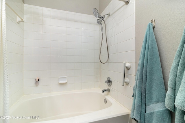 full bathroom with shower / bathing tub combination