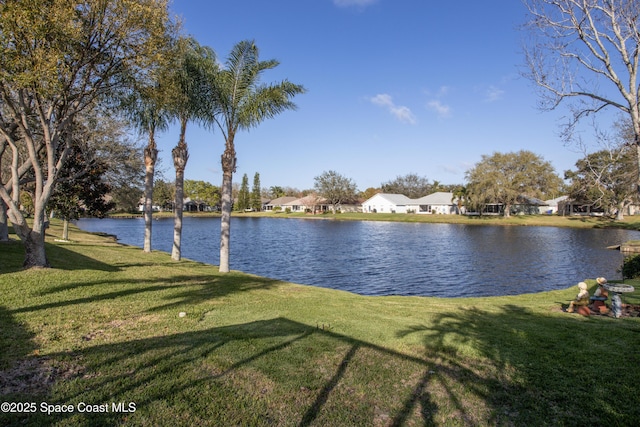 water view with a residential view