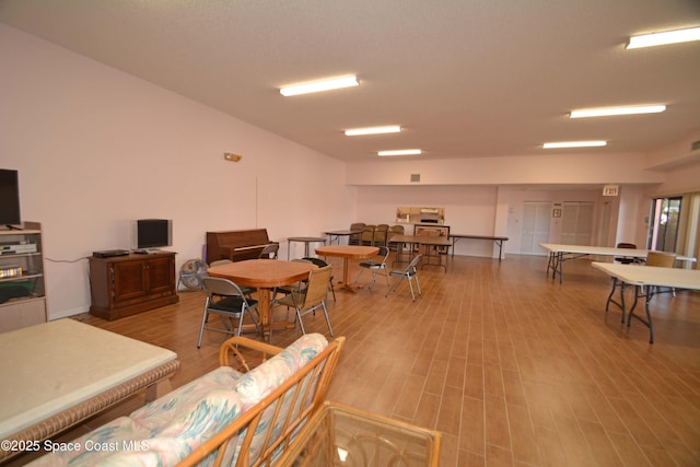 interior space with wood finished floors