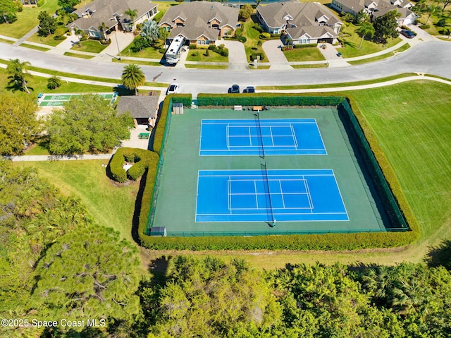 drone / aerial view featuring a residential view