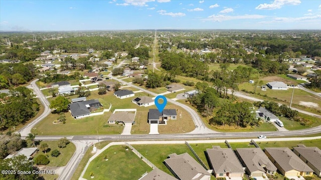 bird's eye view featuring a residential view