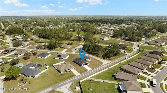 bird's eye view featuring a residential view