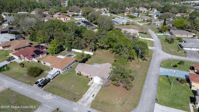 aerial view featuring a residential view