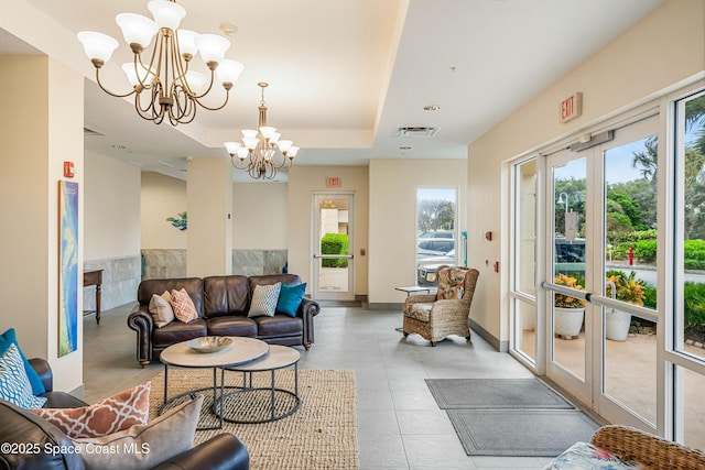 building lobby featuring visible vents